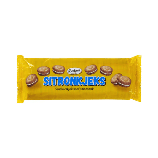 Berthas Lemon Biscuits 250g – Sitronkjeks - Scandi Candy Swedish Candy Shop