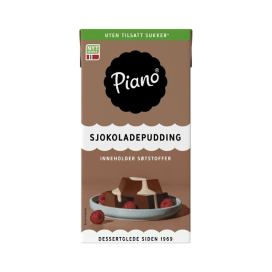 Chocolate Pudding without Sugar 0.5L – Sjokoladepudding uten Sukker (Piano by Tine) - Scandi Candy Swedish Candy Shop