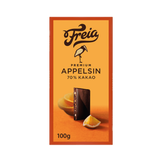 Premium Dark Chocolate with Orange 100g Freia - Scandi Candy Swedish Candy Shop