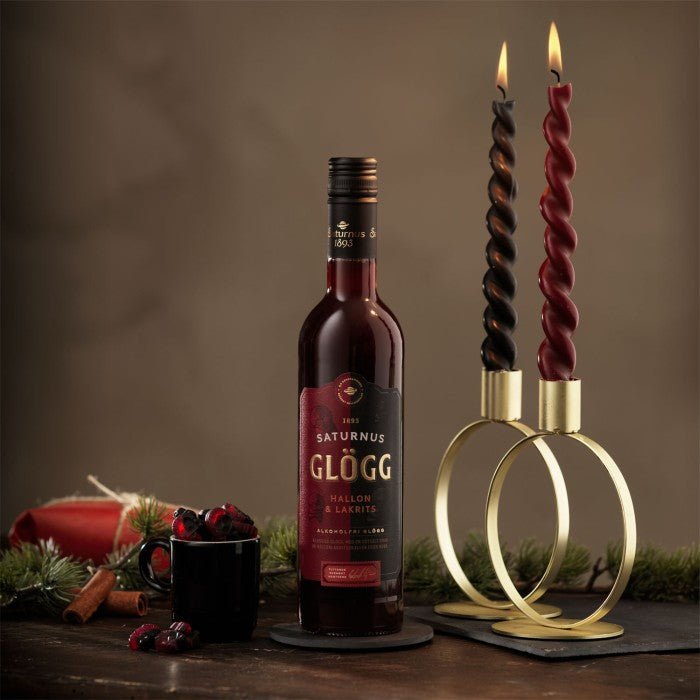 Saturnus BUBS Glögg Raspberry and Licorice 50cl - Scandi Candy Swedish Candy Shop