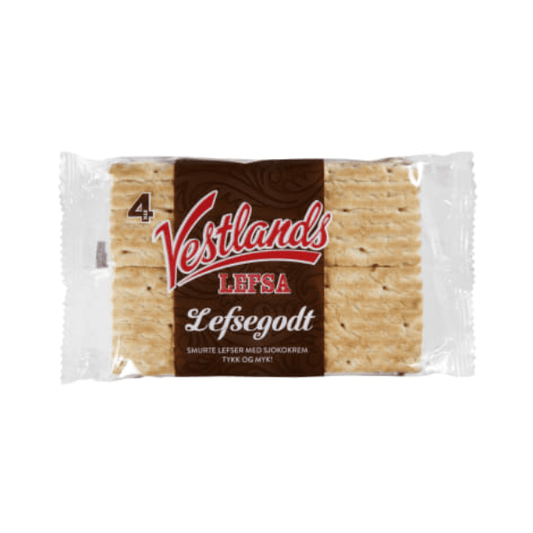 Vestlandslefsa Choco 4 - Pack 230g – Lefsegodt Sjoko - Scandi Candy Swedish Candy Shop