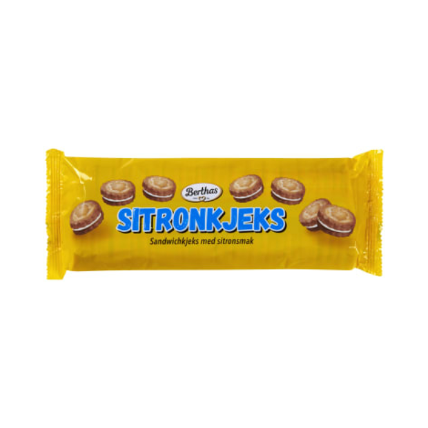 Berthas Lemon Biscuits 250g – Sitronkjeks