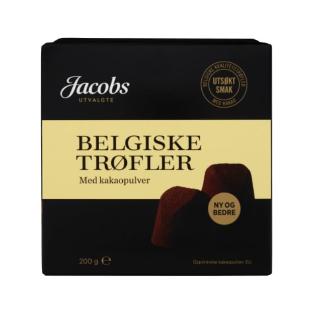 Belgian Truffles Cocoa 200g – Jacobs Utvalgte