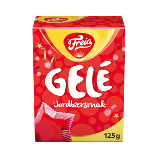 Strawberry Jelly 125g (Freia) – Jordbær Gele