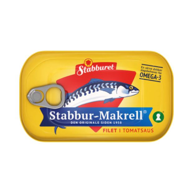 Stabbur-Makrell in Tomato 110g – Norwegian Makrell i Tomat by Stabburet