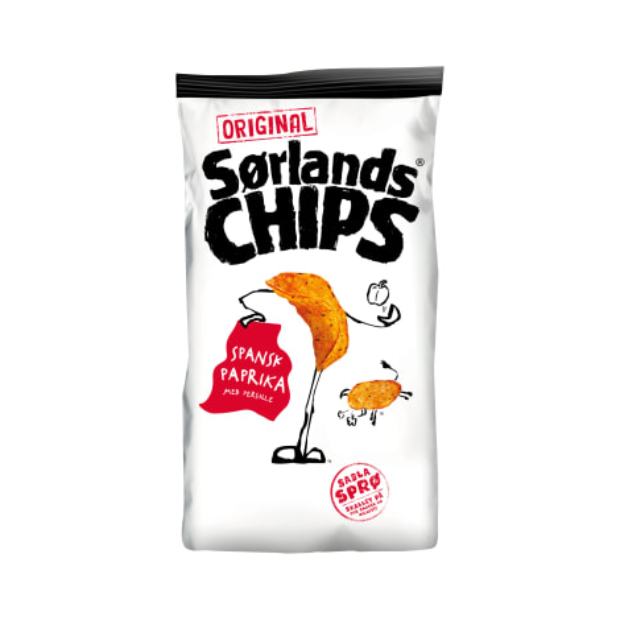 Spanish Paprika Chips 200g – Sørlandschips Spansk Paprika