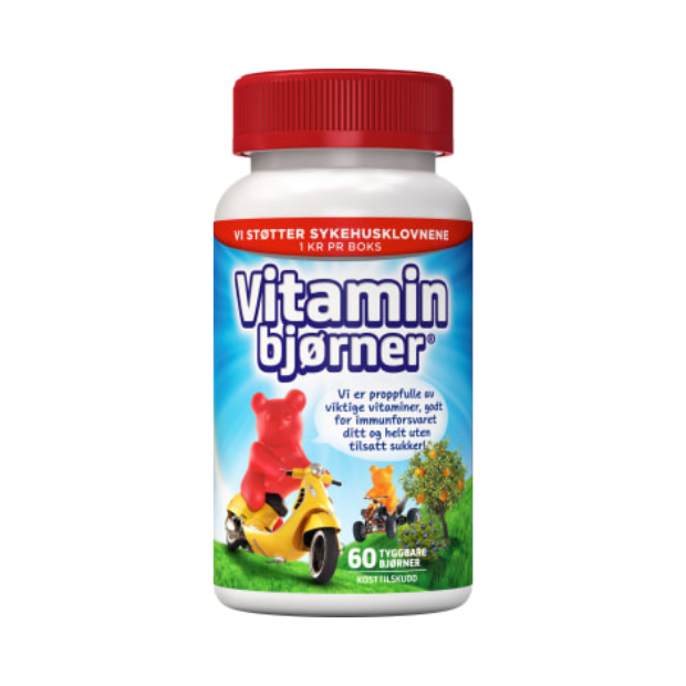 Vitamin Bears 60pcs – Vitaminbjørner Multivitamins for Kids