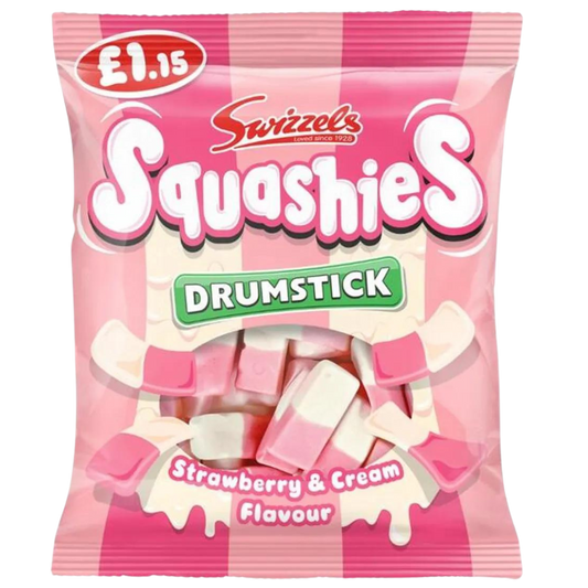 Squashies Drumstick Strawberry & Cream 120g