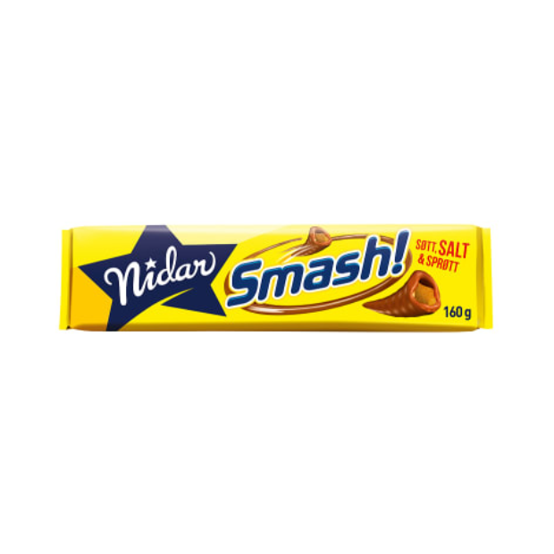 Smash Crispy Salty Chocolate Snack 160g Nidar