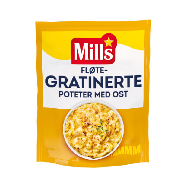 Mills Gratinated Potatoes with Cheese 113g – Gratinerte Poteter med Ost