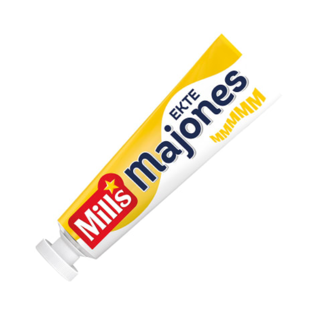 Mills Real Mayonnaise 160g Tube – Ekte Majones