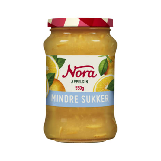 Nora Orange Marmalade Light 550g – Appelsinmarmelade Lett