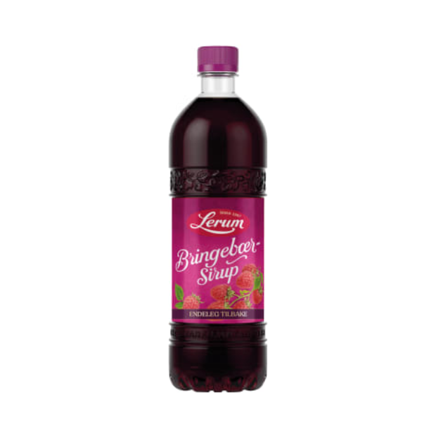 Lerum Raspberry Syrup 0.75L – Bringebærsirup