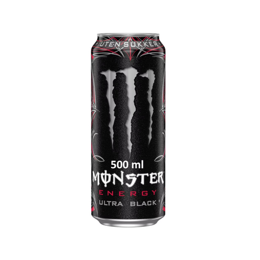 Monster Ultra Black 0.5L Can No Sugar