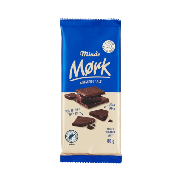 Dark Chocolate with Salt 80g Minde