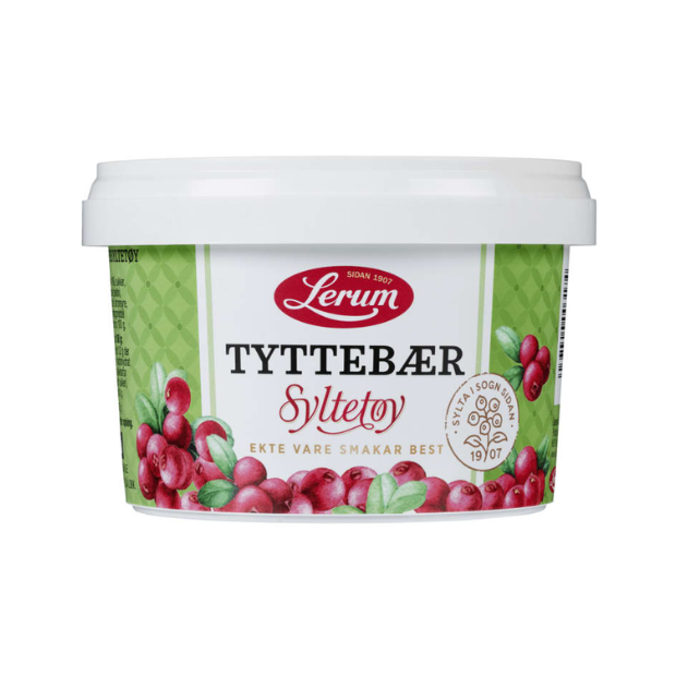 Lingonberry Jam 600g Lerum Tyttebærsyltetøy