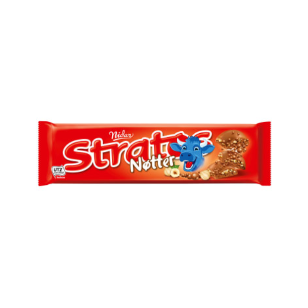 Stratos Nut 155g Nidar – Stratos Sjokolade med Nøtter