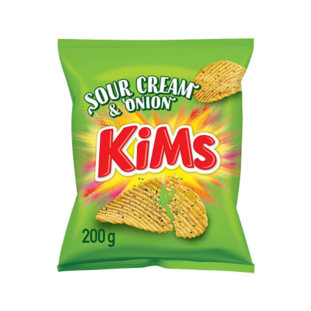 Potato Chips Sour Cream & Onion 200g (Kims) – Norwegian Sour Cream & Onion Chips