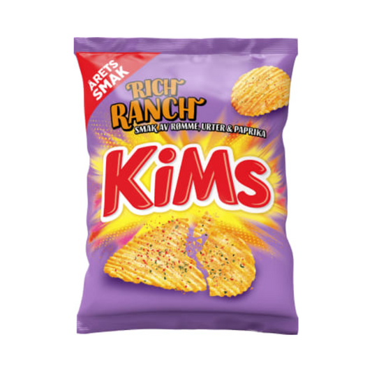 Potato Chips Rich Ranch 200g (Kims) – Potetgull Rich Ranch