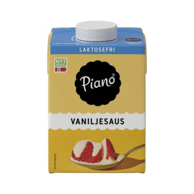 Vanilla Sauce Lactose-Free 0.5L – Vaniljesaus Laktosefri Piano