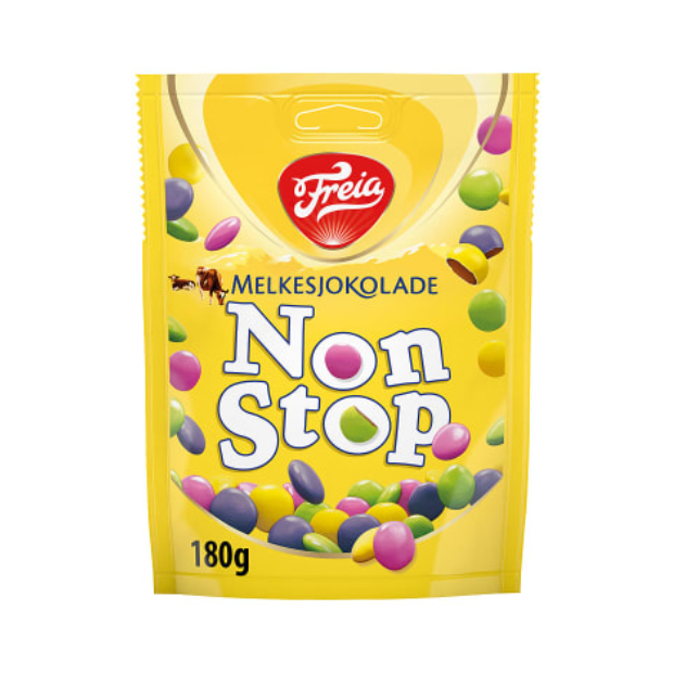 Freia Milk Chocolate Non Stop 180g – Melkesjokolade Non Stop