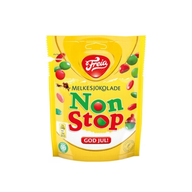 Freia Non Stop Milk Chocolate 180g – Melkesjokolade Non Stop