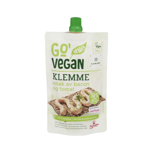 Go'Vegan Squeeze Cheese Taste of Bacon 165g Plantebasert Klemmeost Bacon & Tomat