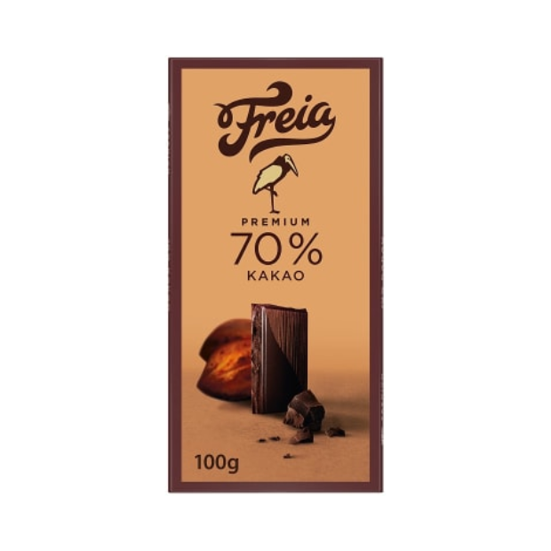 Freia Premium Dark Chocolate 70% Cocoa 100g – Premium Mørk Sjokolade