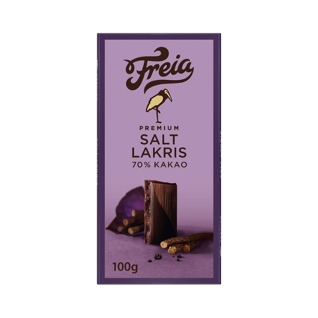 Freia Premium Dark Licorice 100g – Premium Mørk Lakris