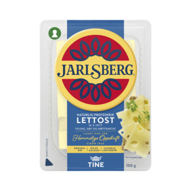 Tine Jarlsberg Light Sliced 150g – Jarlsberg Lett Skivet