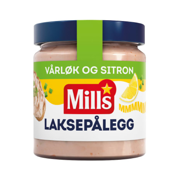 Mills Salmon Spread with Spring Onion & Lemon 165g – Laksepålegg med Vårløk & Sitron