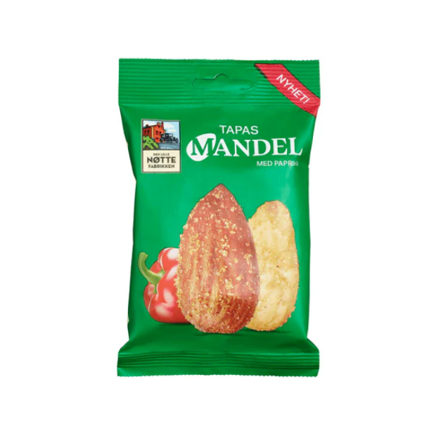 Tapas Almonds with Paprika 90g Dln– Norwegian Paprika Tapasmandler