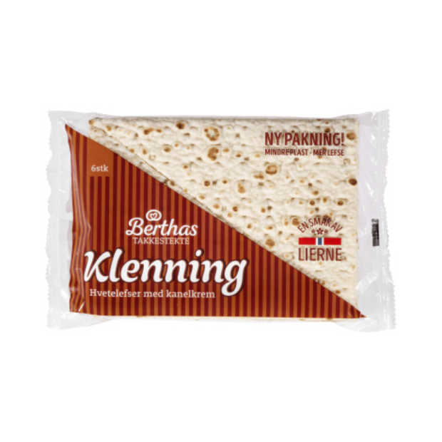 Cinnamon Klenning Lefse 280g – Berthas