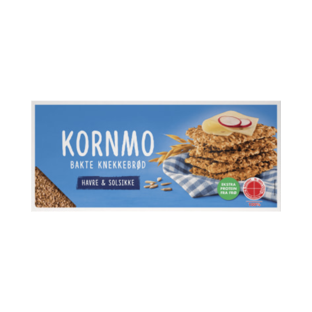 Kornmo Crispbread Oats & Sunflower 200g - Knekkebrød Havre&Solsikke