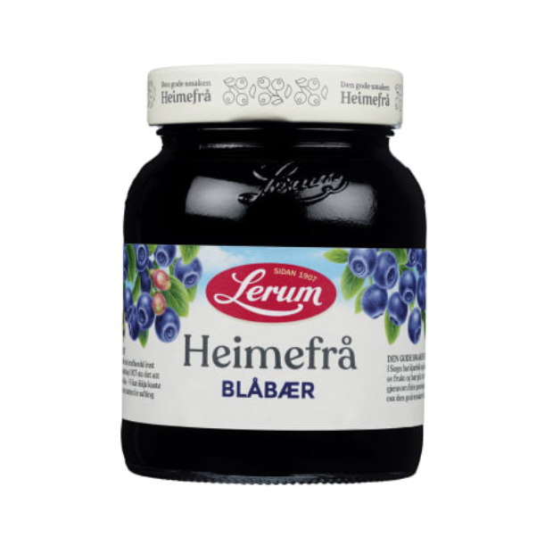 Blueberry Heimefrå 380g Lerum - Blåbær Heimefrå