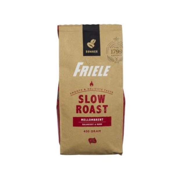 Friele Slow Roast Medium UTZ Whole Beans (Hele Bønner) 450g