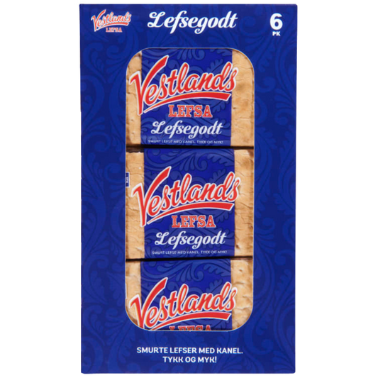 Vestlandslefsa Thick Cinnamon 6 singlewrapped 345g