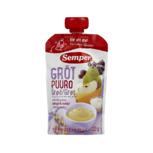 Semper Fruit Porridge 6 Months 120g – Baby Grøt Frukt