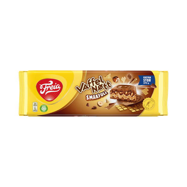 Freia Tasty Wafel Nut 270g – Smakfull Vaffelnøtt