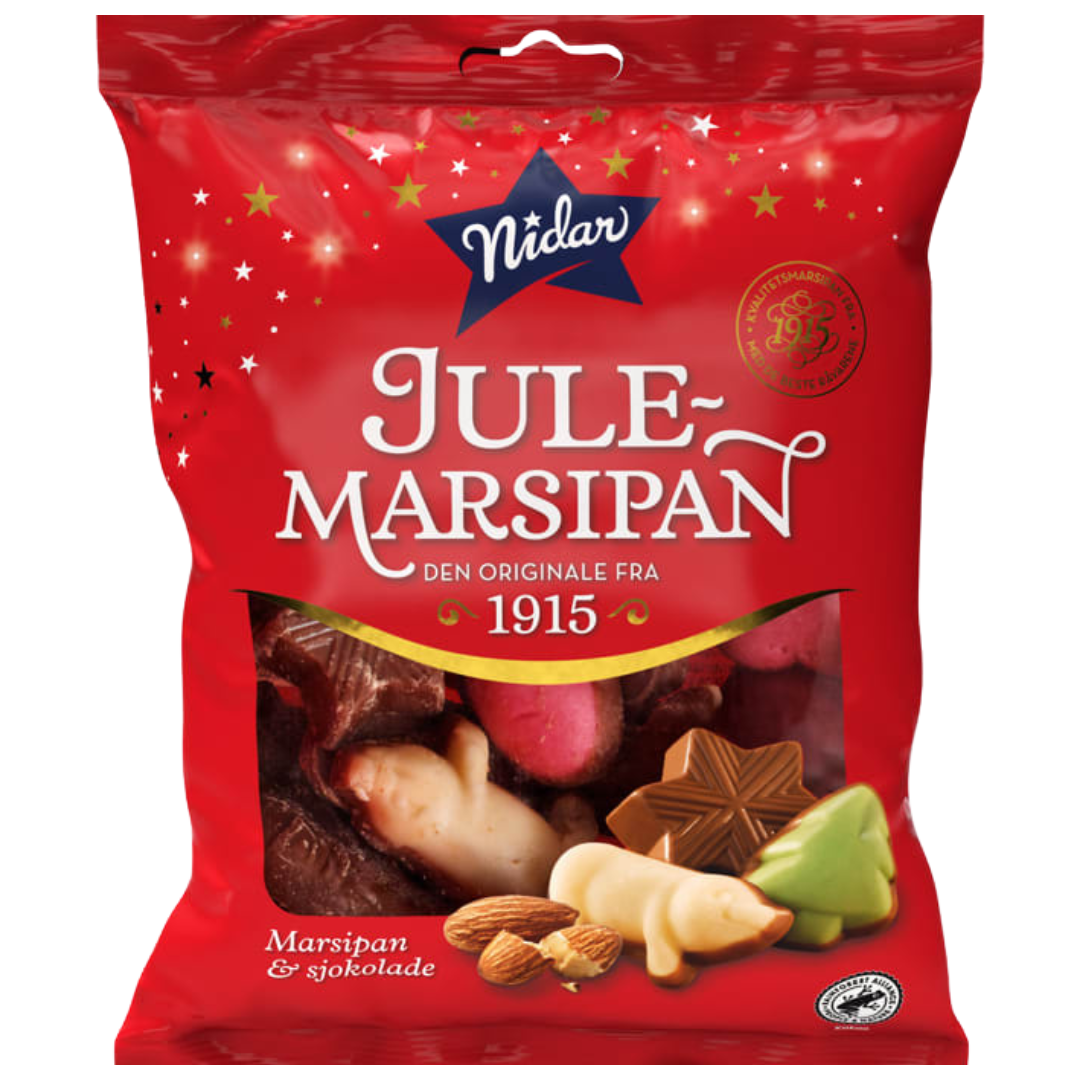 Nidar Christmas marzipan & Milk Chocolates 193g