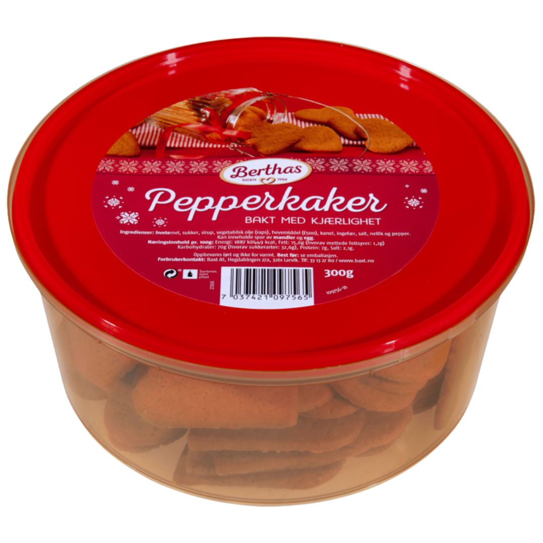 Berthas Gingerbread Cookies 300g - Pepperkaker