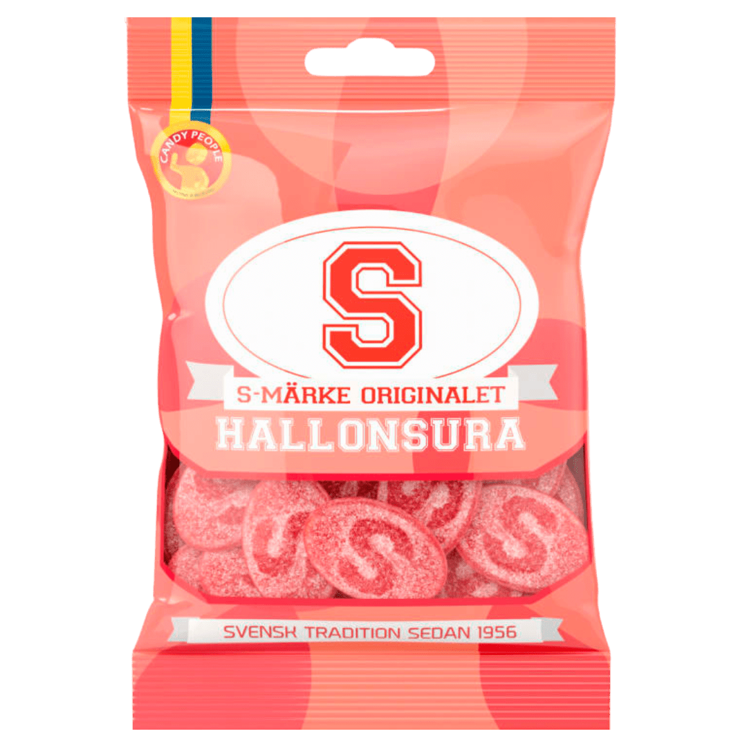 S - Märke Raspberry Sour 80g - Scandi Candy Swedish Candy Shop