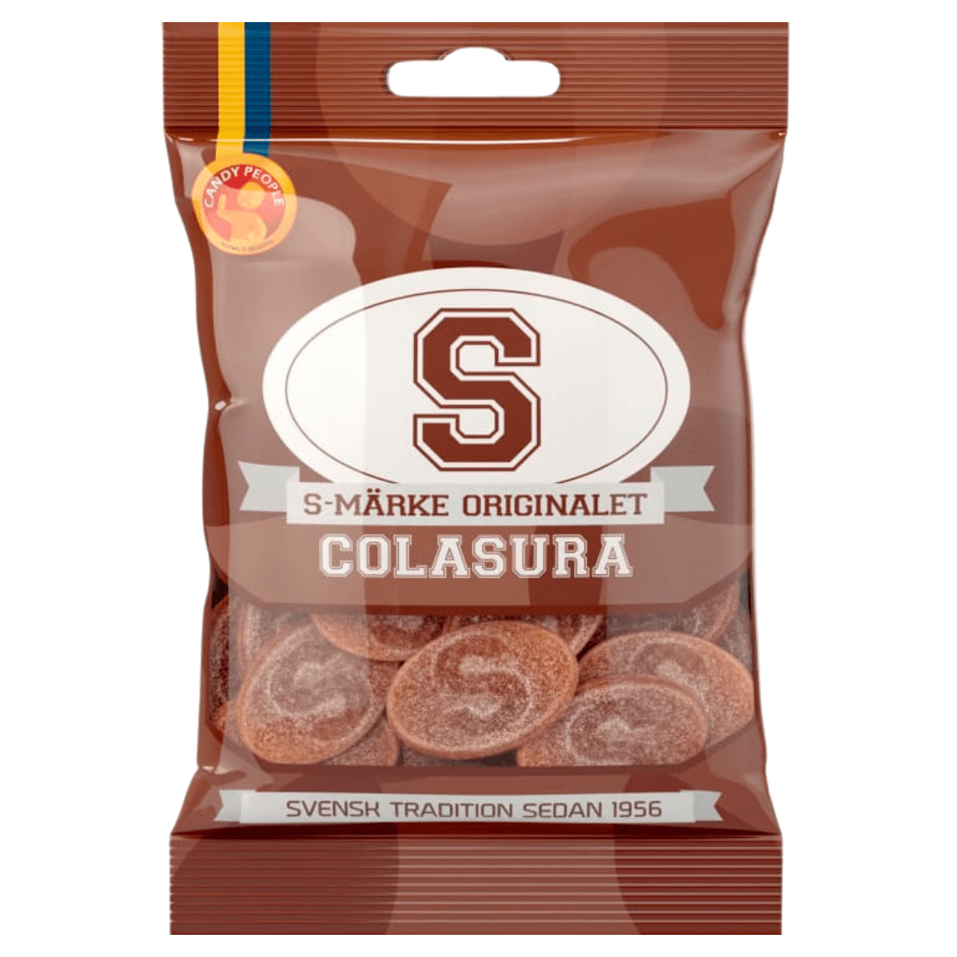 S - Märke Sour Cola 80g - Scandi Candy Swedish Candy Shop