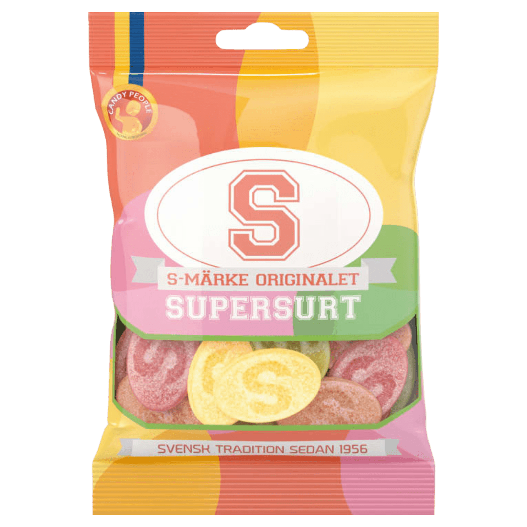 S - Märke Super Sour 80g - Scandi Candy Swedish Candy Shop