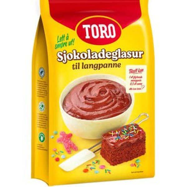 Toro Langpanne chocolate icing mix 350 grams (Glasur)