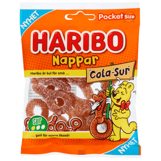Sour Cola Pacifiers 70g - Scandi Candy Swedish Candy Shop