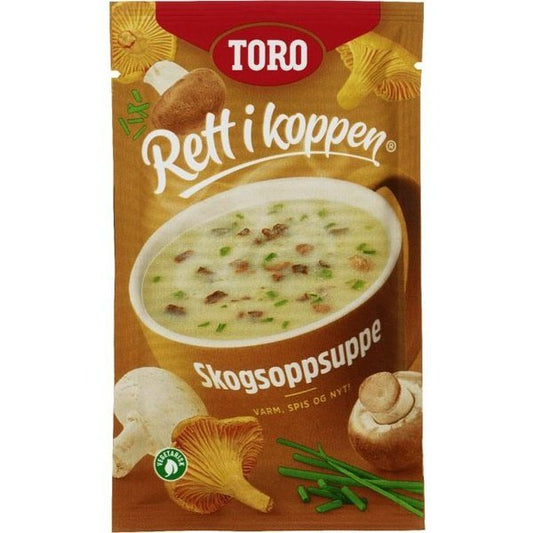 Toro Mushroom soup instant soup 28 grams (Rett i Koppen Skogsopp suppe)