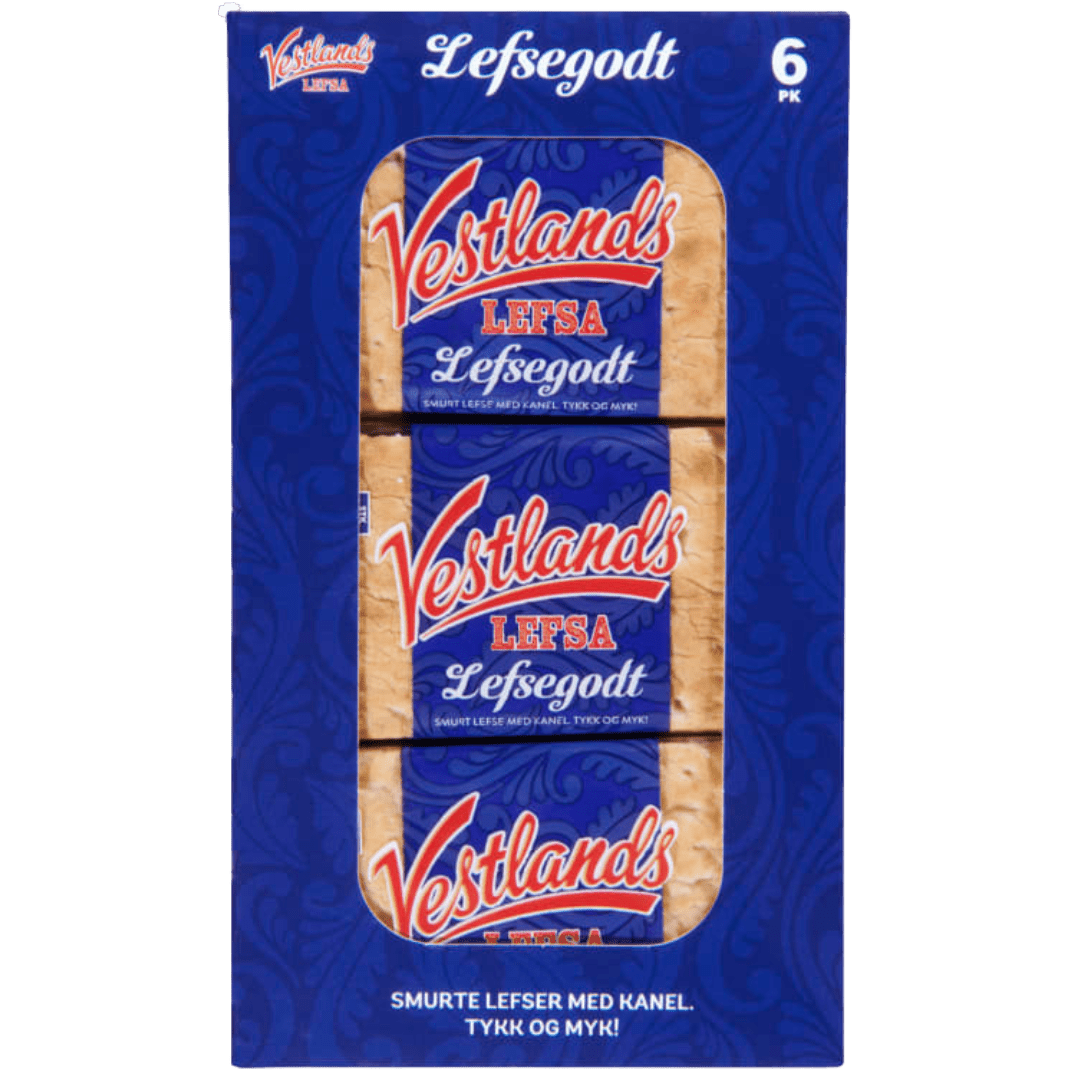 Vestlandslefsa Thick Cinnamon 6 singlewrapped 345g - Scandi Candy Swedish Candy Shop
